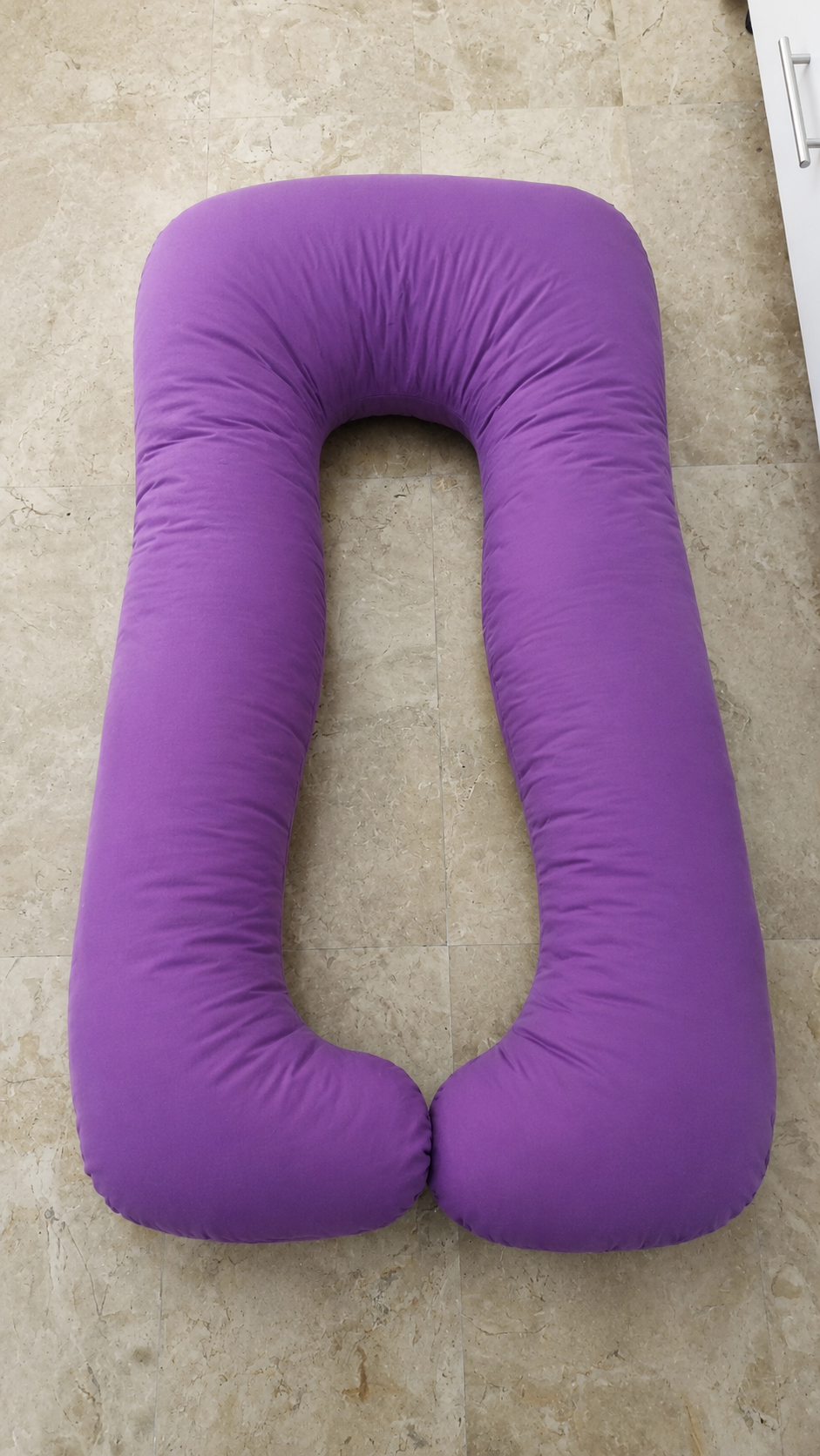 UShape pregnancy pillow with shredded memory foam for pregnant women and side sleepers