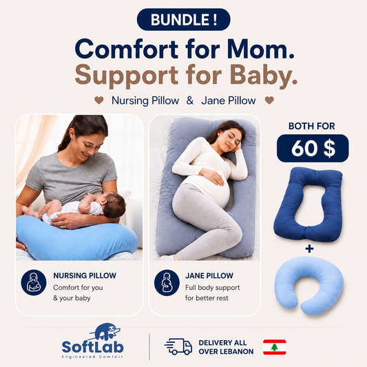 Jane Full Body Pillow + Nursing Pillow Bundle | $60