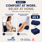 Half Cylindrical Visco Pillow + Short Back Support Visco Pillow | Both for $65